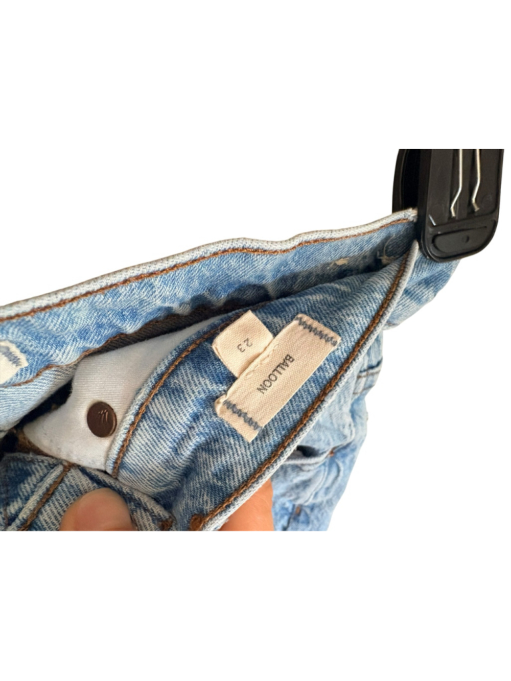 Women's Madewell Balloon High Rise Jeans Women’s Size 23 - Picture 5 of 10